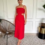 LARA MIDI DRESS ROJO