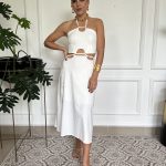 TELMA MIDI DRESS BLANCO