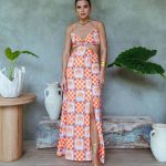 MARA PALM MOSAICO DRESS