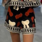 SHORT LADRILLO TRIBAL PRINT