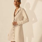 BLAZER DRESS CREAM