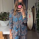 BLUSA ANARELLA BLACK PANTERA PRINT