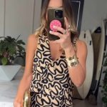 IVY VEST BLACK TRIBAL PRINT