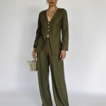 PANTALON BIANCA DARK OLIVE