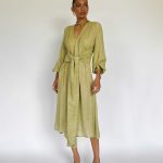 XIMENA MIDI DRESS PISTACHO