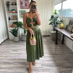 LIA DRESS OLIVE GREEN