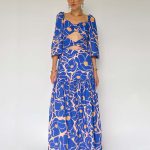 AMIRA ROYAL BLUE FLOWER DRESS