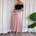 FALDA PLISADA ROSE GOLD