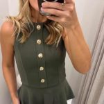 SALMA TOP OLIVE GREEN