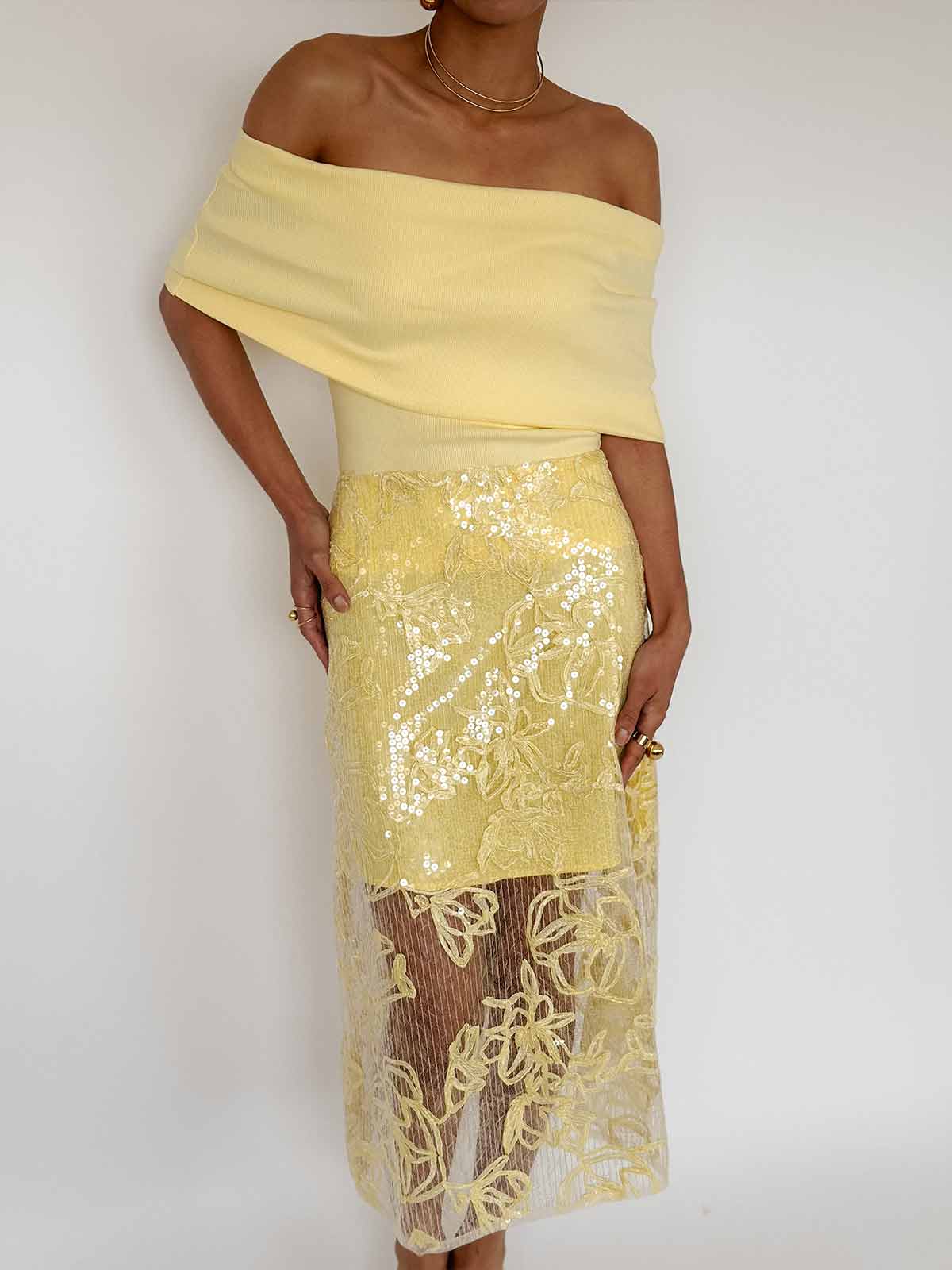 Butter-skirt-yellow