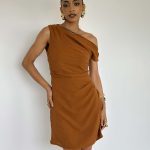 MELANIA MINI DRESS TERRACOTA