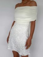 FALDA SEQUIM MINI WHITE - Imagen 2