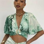 TISSA TOP GREEN JUNGLE