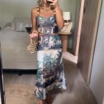 LANIA DRESS PLANTAIN PRINT