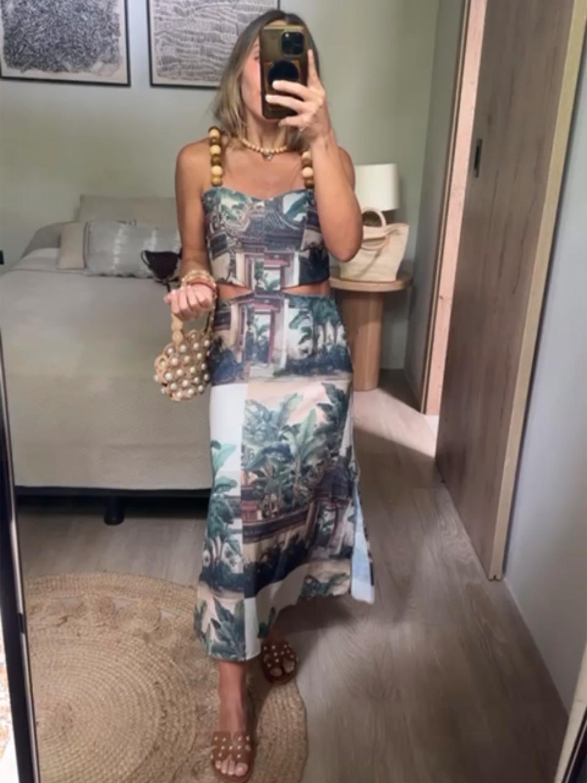 Lania-dress-plantain-print LANIA DRESS PLANTAIN PRINT - Imagen 1