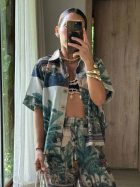 MARINA CAMISA PLANTAIN PRINT