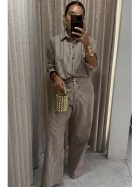 BASIC PANT CHOCOLAT STRIPES