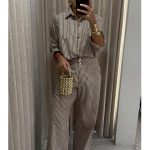 BASIC PANT CHOCOLAT STRIPES