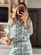 ARENA CAMISA CROP GREEN MOSAICO