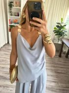 CAMILA TOP ICE MELT BLUE