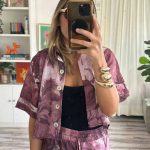 MARINA CAMISA CROP BURGUNDY JUNGLE