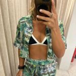 MARINA CAMISA CROP PALM BEACH