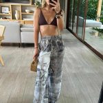 MARINA PANT GREY TROPICAL