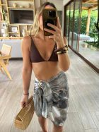 MINI PAREO GREY TROPICAL - Imagen 3