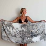 MINI PAREO GREY TROPICAL