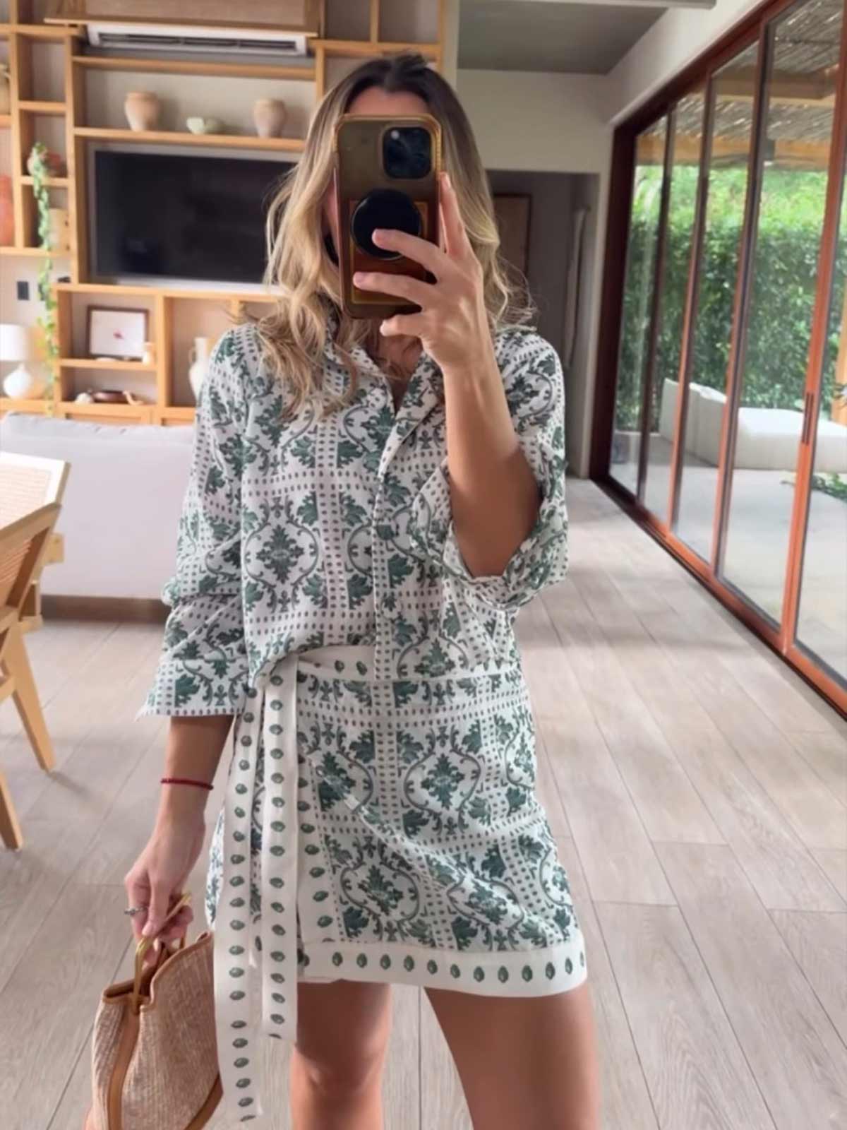 PAREO-FALDA-SHORT-GREEN-MOSAICO PAREO FALDA SHORT GREEN MOSAICO - Imagen 1