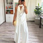 SARA PANT OFF WHITE