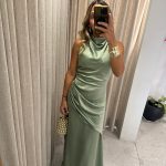 LILIA DRESS VERDE OLIVA