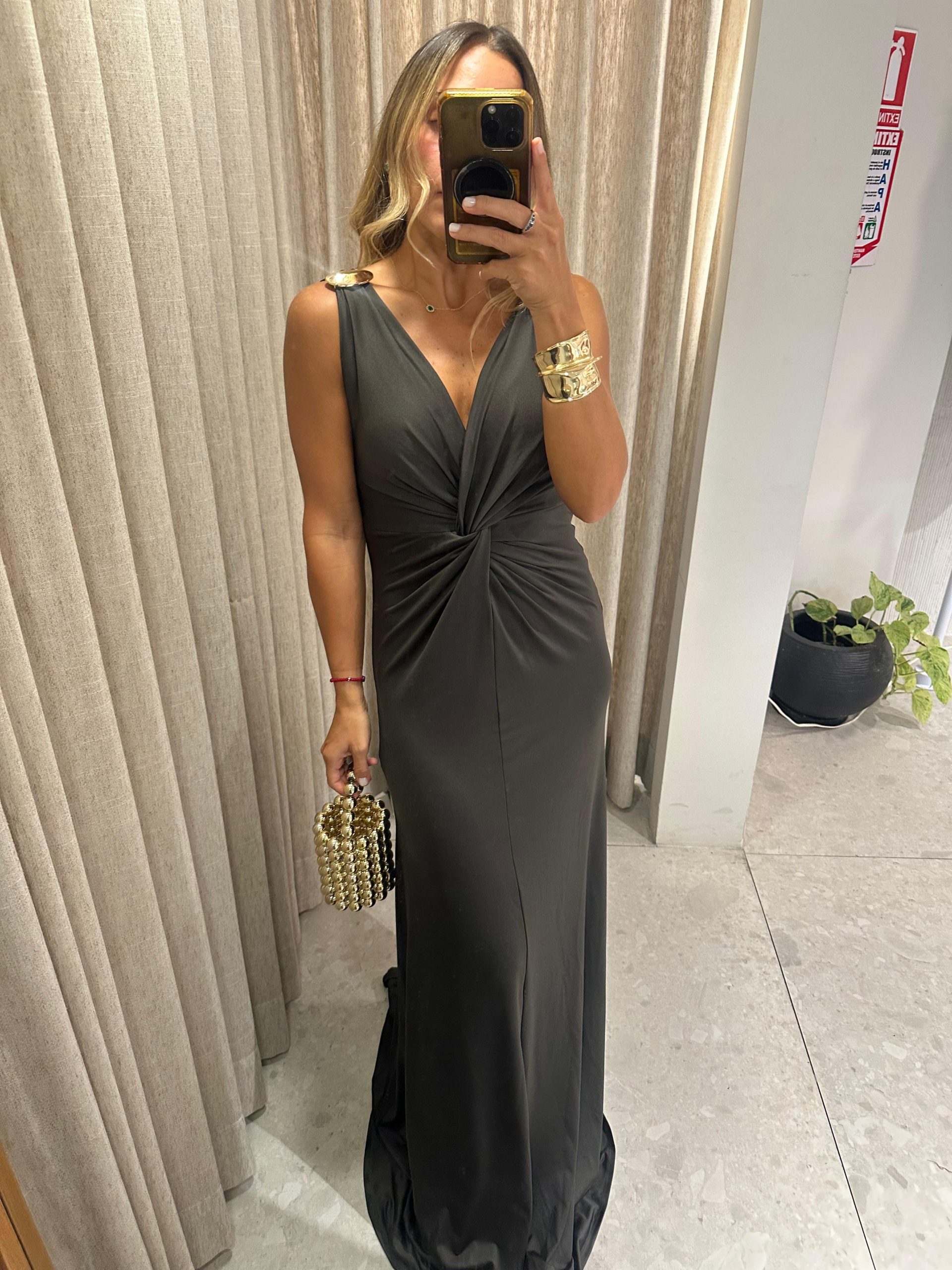 e270fb95-c47a-4417-b69a-6d7e2ca83d86 CORA GALA DRESS VERDE MILITAR - Imagen 1