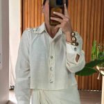 ARENA CAMISA CROP BEIGE