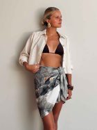 MINI PAREO GREY TROPICAL - Imagen 2