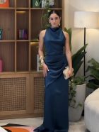 LILIA DRESS AZUL PETROLEO - Imagen 2