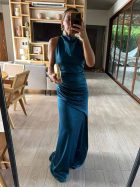 LILIA DRESS AZUL PETROLEO