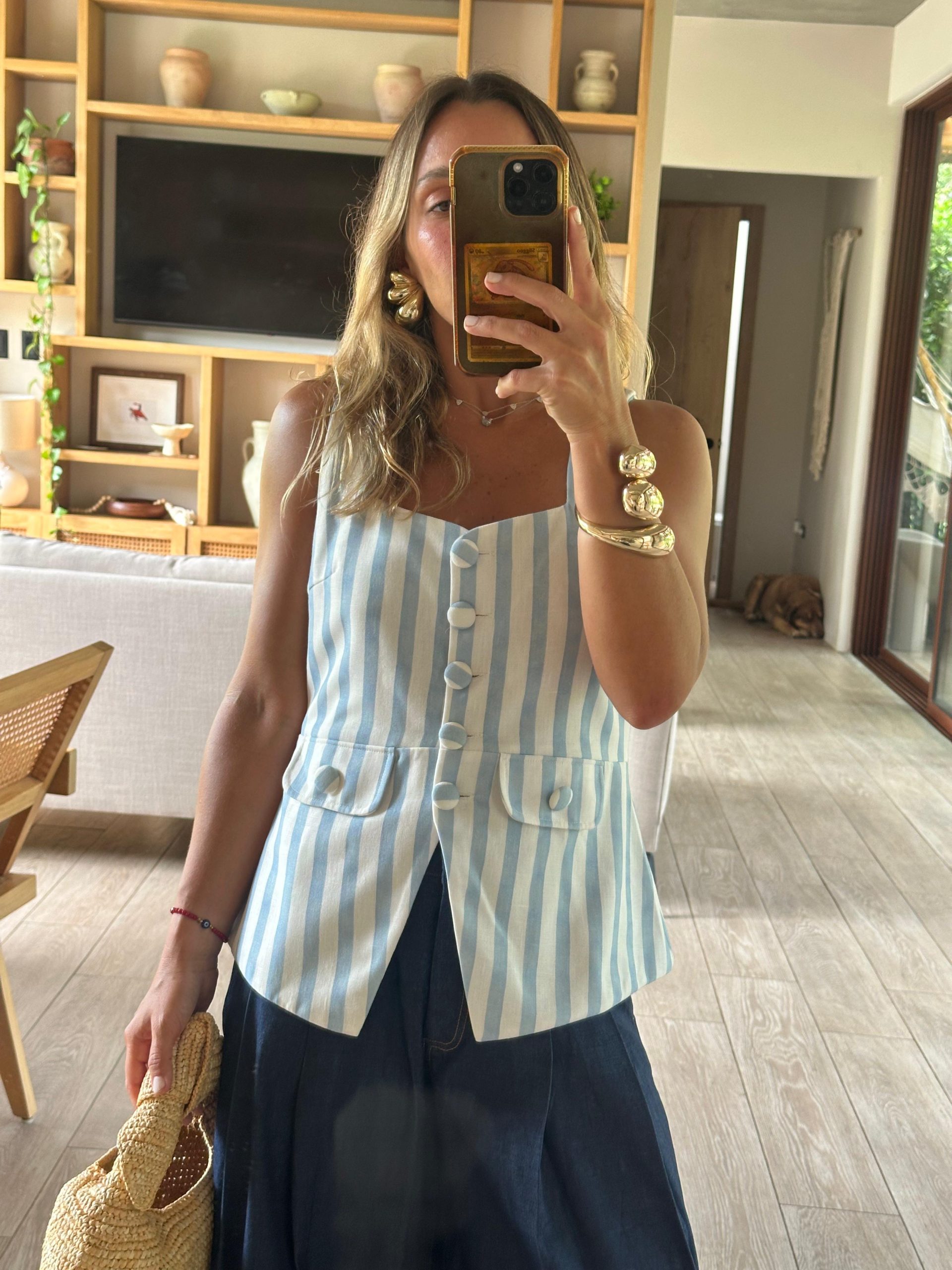 b5553769-4ac8-41c4-87a3-ad1ccaff7314 RAFA VEST LIGHT BLUE STRIPES - Imagen 1