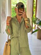 LINKA CAMISA OLIVE GREEN