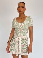 ALONDRA FALDA SHORT BOTANICAL STRIPES - Imagen 3