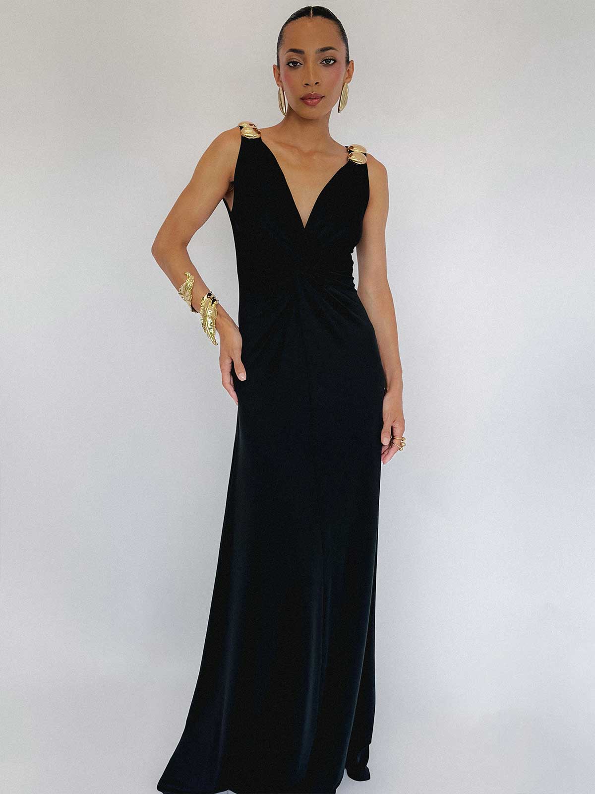 CORA-GALA-DRESS-BLACK CORA GALA DRESS BLACK - Imagen 1