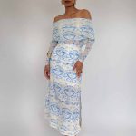 FALDA DANUSSA BLUE ROCOCO
