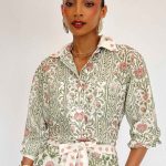 LUCIA CAMISA BOTANICAL STRIPES