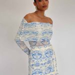 SELMA TOP BLUE ROCOCO