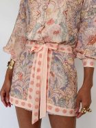 ALONDRA FALDA SHORT PASTEL ORNAMENTAL