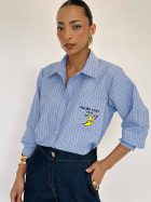 ATICA SHIRT LIGHT BLUE STRIPE - Imagen 2