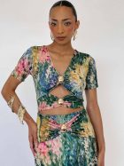 GISELLA DRESS OLEO GARDEN - Imagen 2