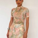 TULIPAN FALDA SHORT PASTEL CLOUDS