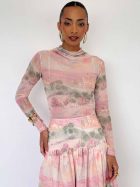 ALINA TOP PASTEL LANSDCAPE