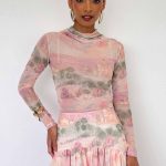 ALINA TOP PASTEL LANSDCAPE